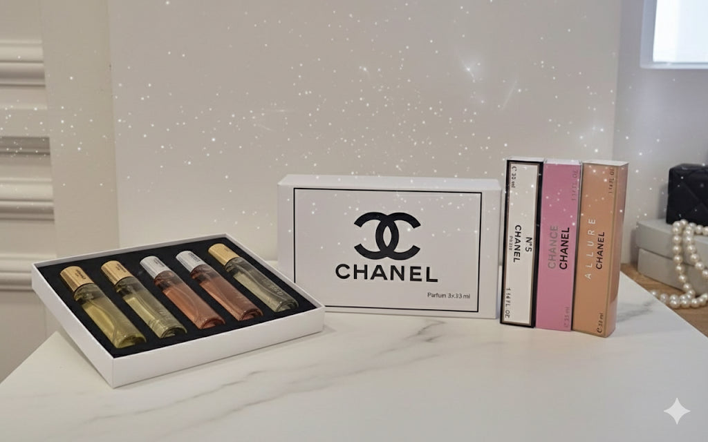 🖤 Coffret Chanel – Parfum 3 parfum dans sa boîte 🖤