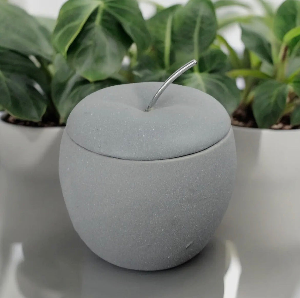 Brûle-Parfum Pomme d’Amour en Céramique – Parfum d’Ambiance 🍎🕯️