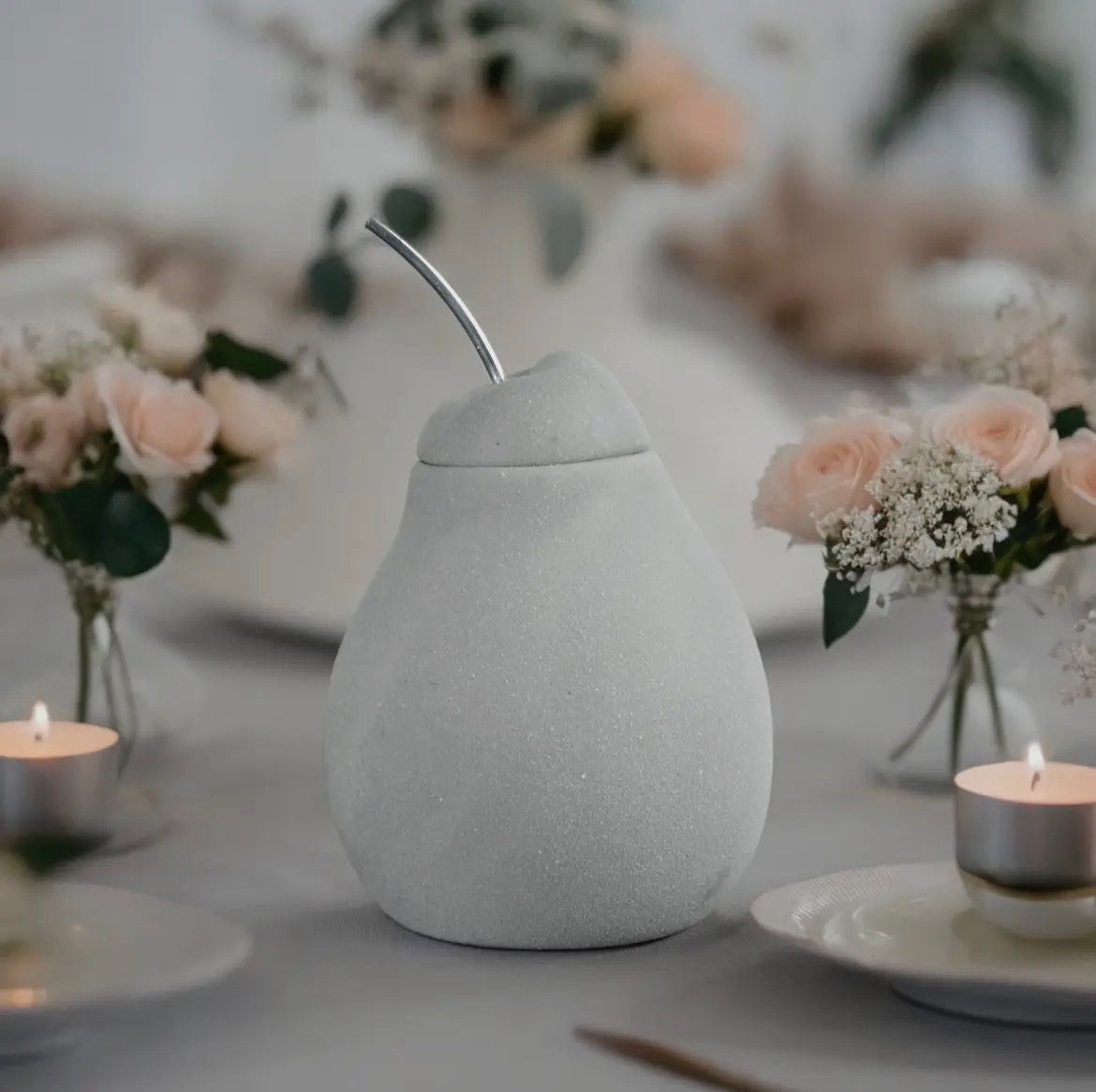 Brûle-Parfum Poire Belle Hélène – Fondant & Cire Parfumée 🍐🕯️