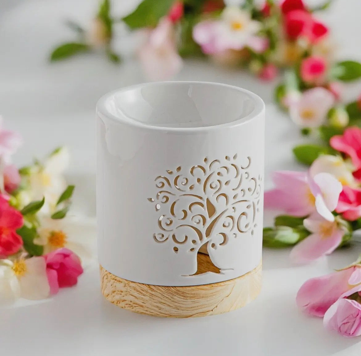 Brûle-Parfum Arbre de Vie & Fondants – Céramique Life Tree 🌿🕯️