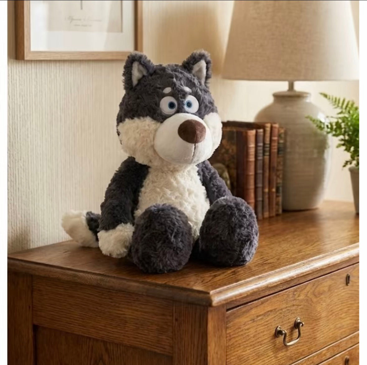 🐺 Peluche Loup – Le Compagnon Doux, Malicieux & Incontournable 💖