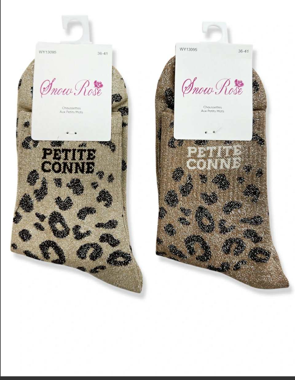 🐾 Chaussettes “PETITE CONNE” – By Snow Rose 🐾