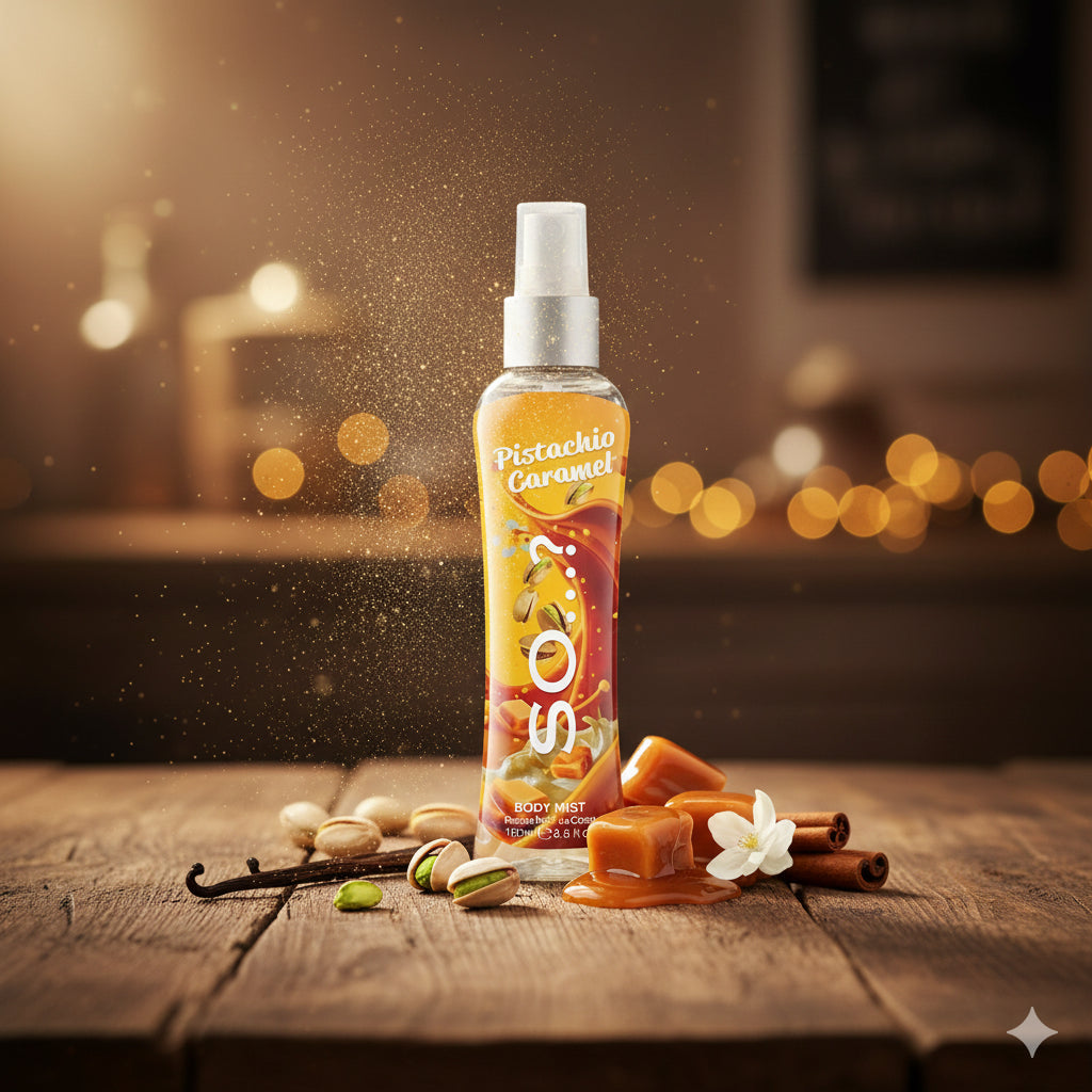 🍬 Pistachio Caramel – La brume qui fait fondre les cœurs 💫