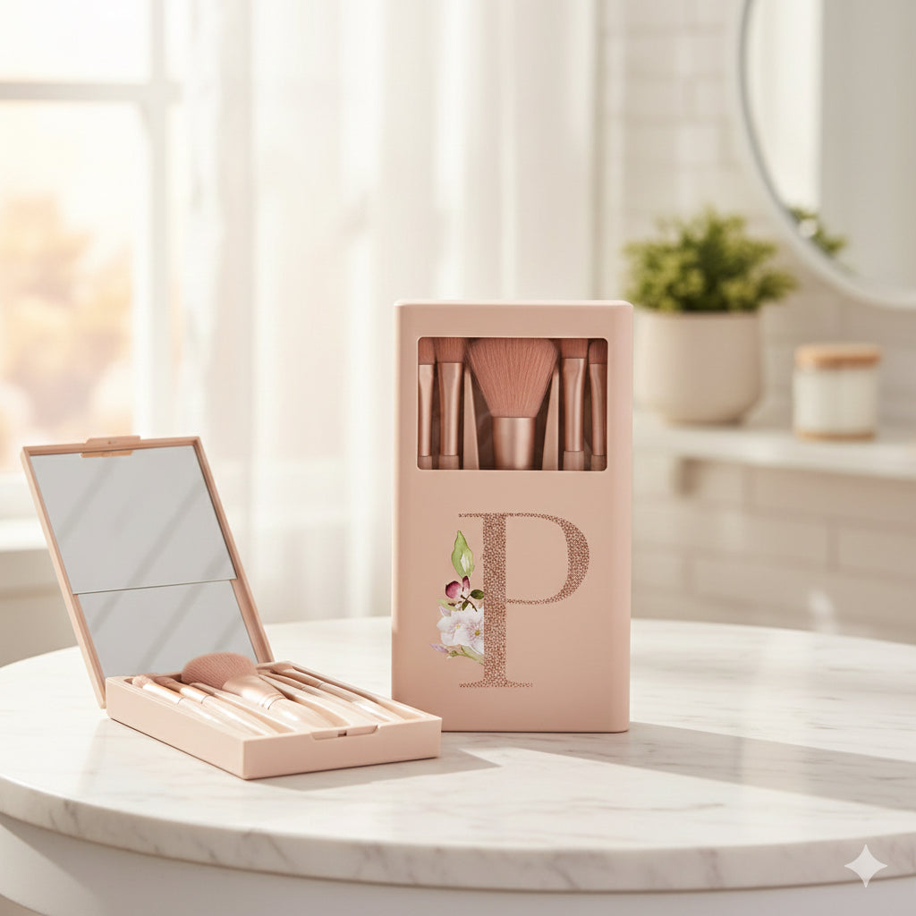 💋 Set de pinceaux “Lettre Chic” – La beauté à ton initiale 🌸
