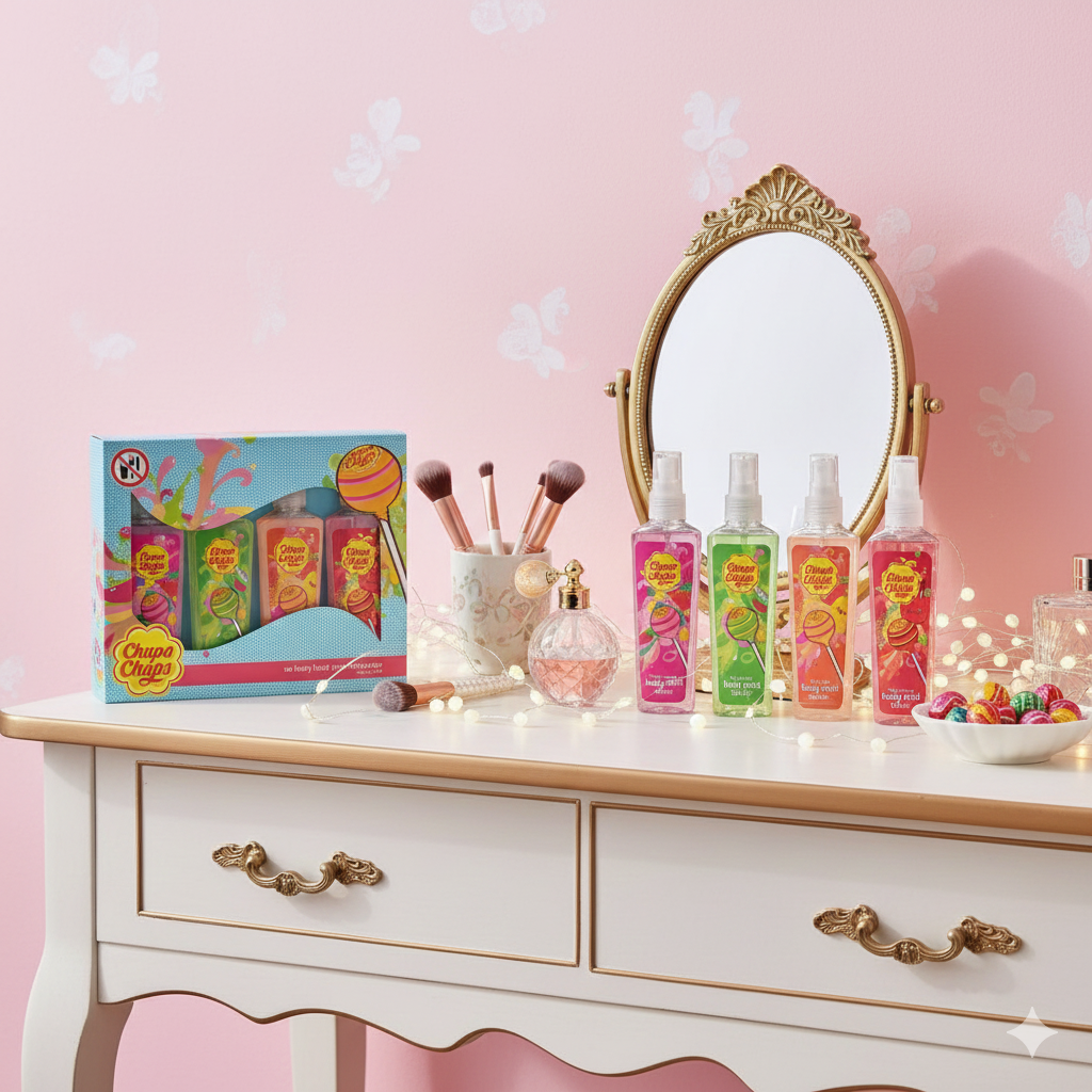 ✨ Coffret Chupa Chups – Lot de 4 Brumes Gourmandes ✨