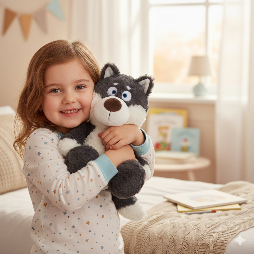 🐺 Peluche Loup – Le Compagnon Doux, Malicieux & Incontournable 💖